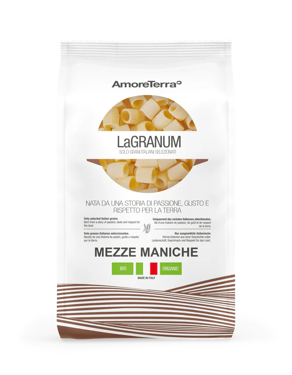 Pasta Bio Mezze Maniche di Grano Duro La Granum – 500g | Biologica & Made in Italy