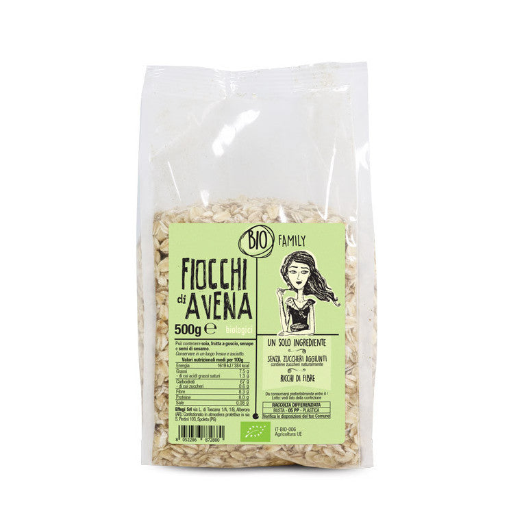 Fiocchi di Avena Bio 500g x6 – Colazione Sana e Naturale