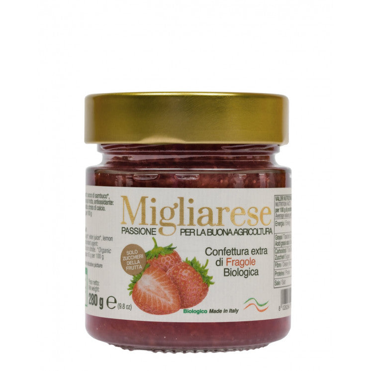 Confettura Extra di Fragole Bio 280g x6 – Migliarese