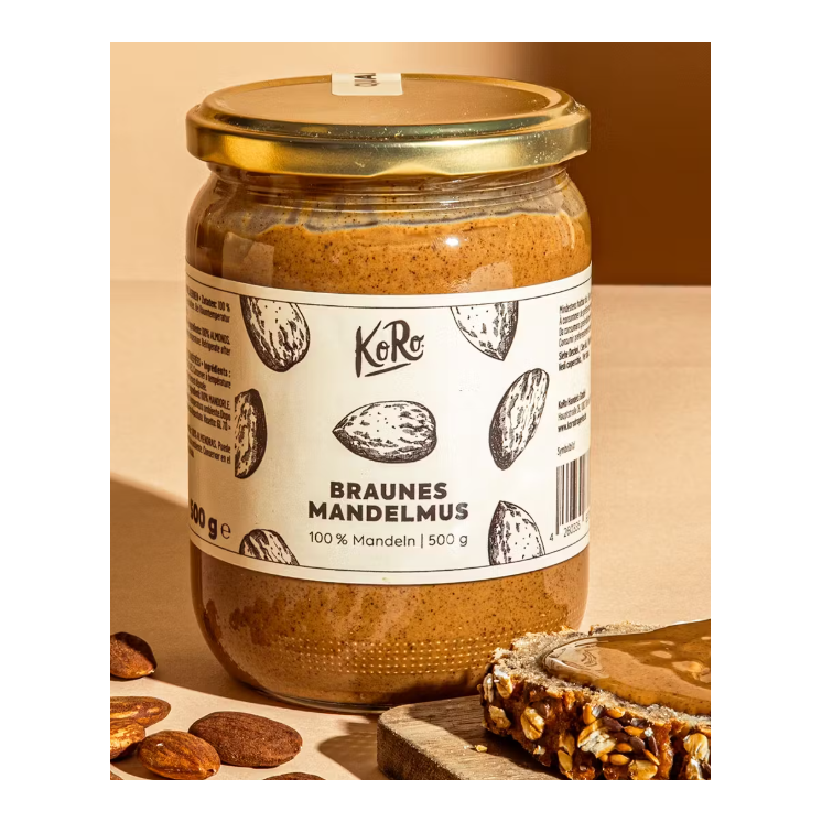 Crema di Mandorle Scura |Biologica | 6 x 500 g