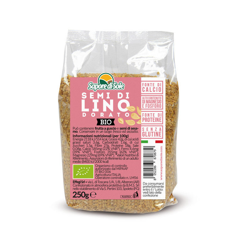 Semi di Lino Dorato | Bio | 250g x 6pz