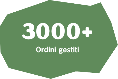 3000+ Ordini gestiti