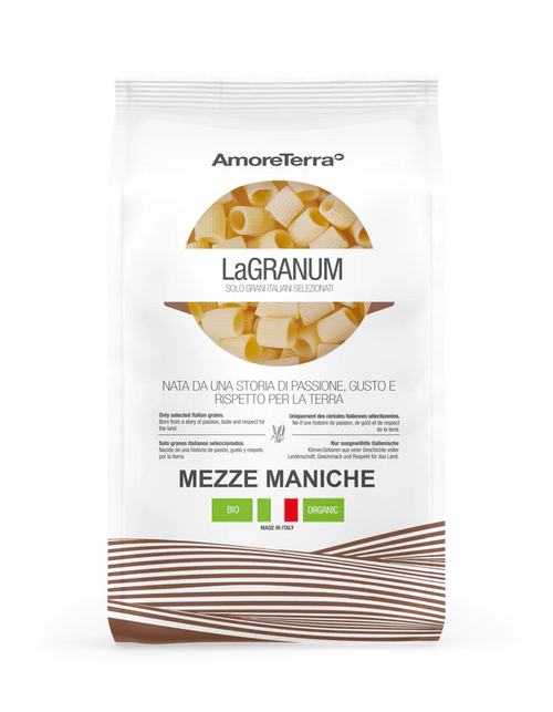 Pasta Bio Mezze Maniche di Grano Duro La Granum – 500g | Biologica & Made in Italy