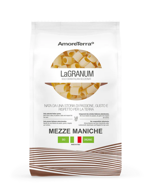 Pasta Bio Mezze Maniche di Grano Duro La Granum – 500g | Biologica & Made in Italy