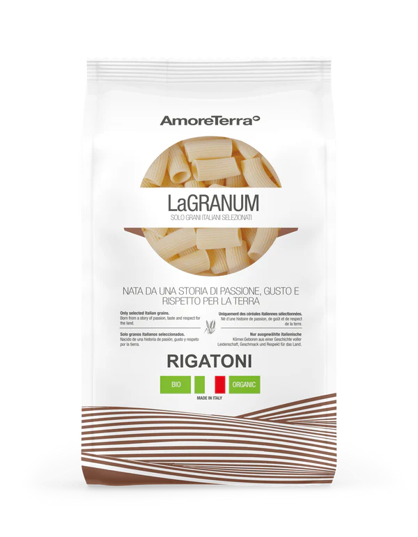 Pasta di Grano Duro Rigatoni Bio 500g – La Granum | Pasta Artigianale Italiana