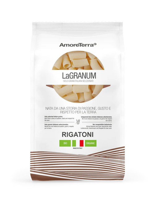 Pasta di Grano Duro Rigatoni Bio 500g – La Granum | Pasta Artigianale Italiana