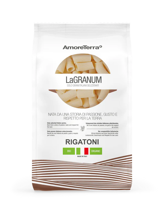 Pasta di Grano Duro Rigatoni Bio 500g – La Granum | Pasta Artigianale Italiana