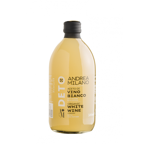 Aceto di Vino Bianco Bio 500ml x12 - Andrea Milano
