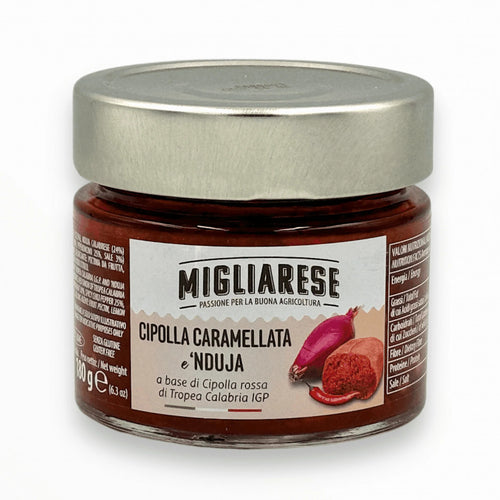 Cipolla Caramellata e 'Nduja 180g x6 - Specialità Calabrese Migliarese
