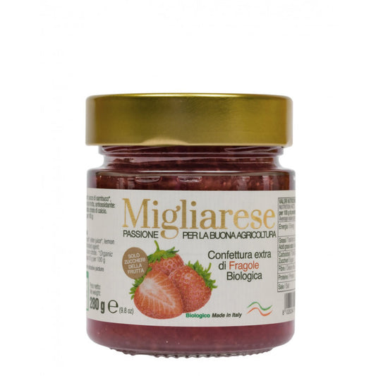 Confettura Extra di Fragole Bio 280g x6 – Migliarese
