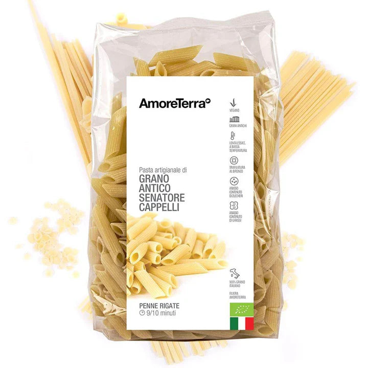 Penne Rigate - Senatore Cappelli BIO 500g – Pasta Artigianale da Grani Antichi